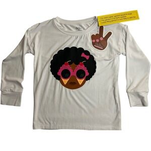 Elle Olivia Girls Top Size 5T Long Sleeve Graphic‎ Tee Shirt